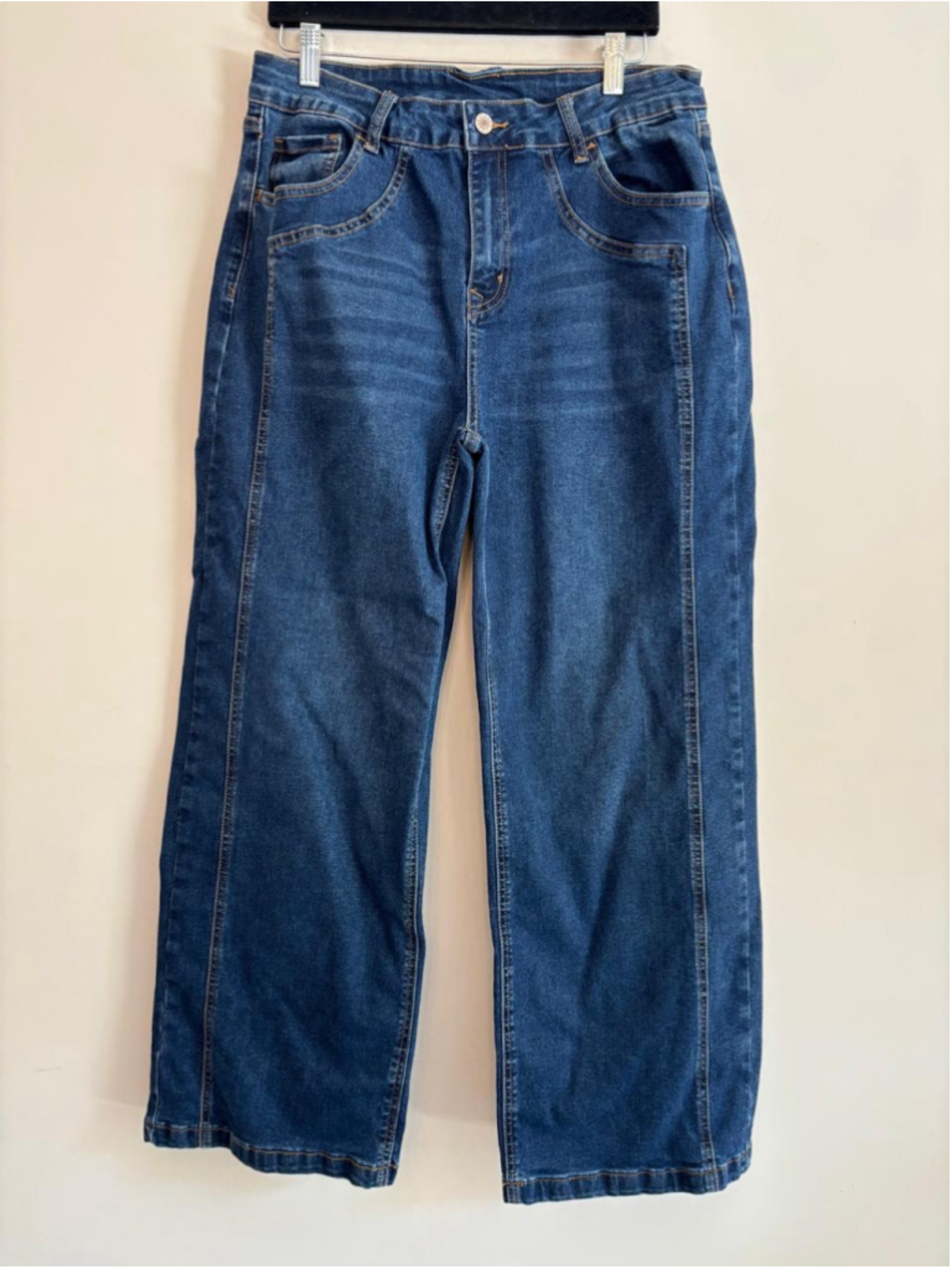 Women's Sidefeel Wide Leg Jeans Blue Size 14 #1021